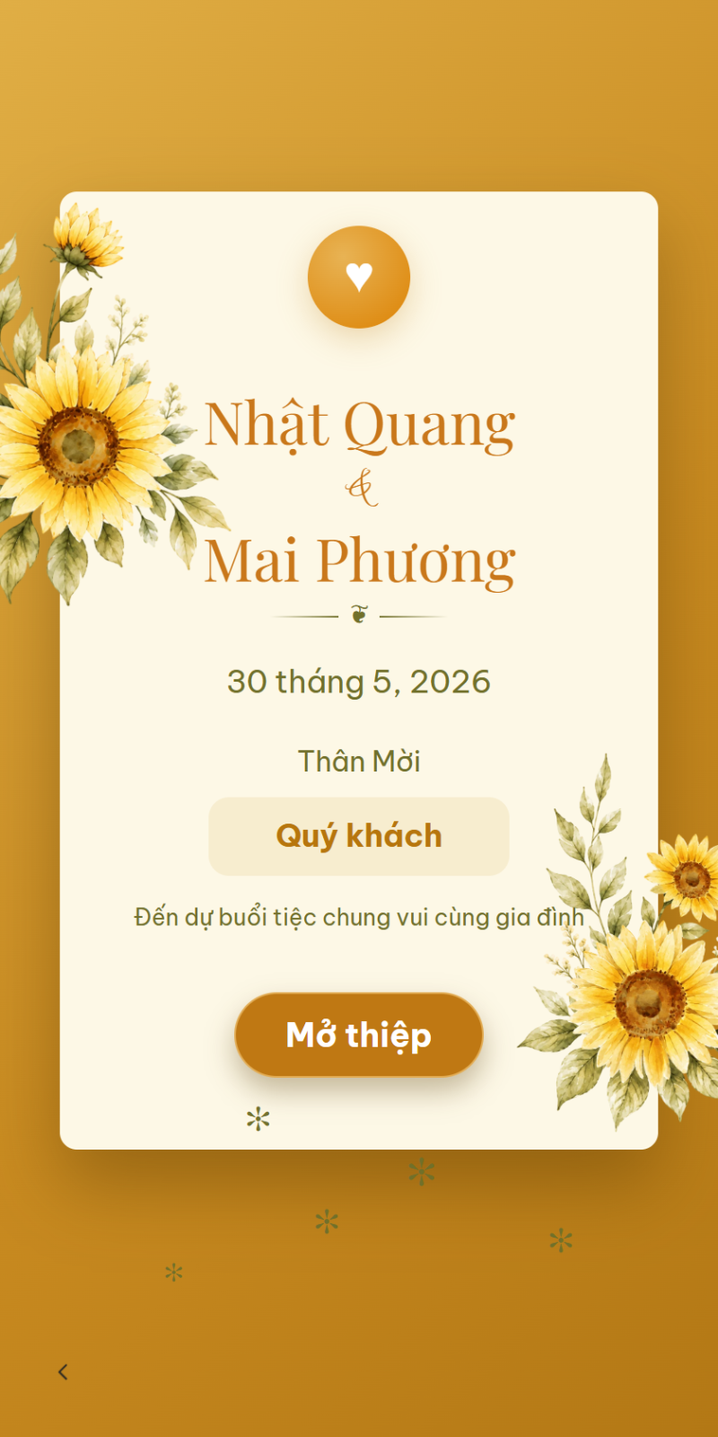 Hoa Hướng Dương Vàng